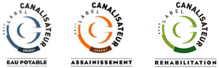 Labels canalisateur eau potable, assainissement et réhabilitation